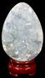 Crystal Filled Celestine (Celestite) Egg - Madagascar #41678-1